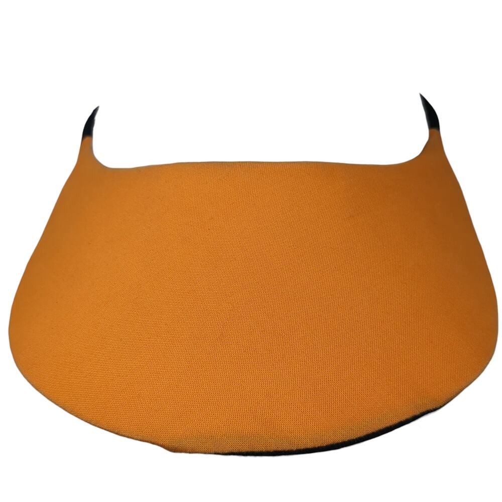 No Headache Sun Visor Hat Orange One Size Adjustable Lightweight Blank